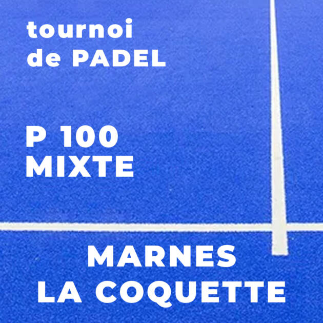P100 MIXTE - Marnes La Coquette - Vendredi 16 mai